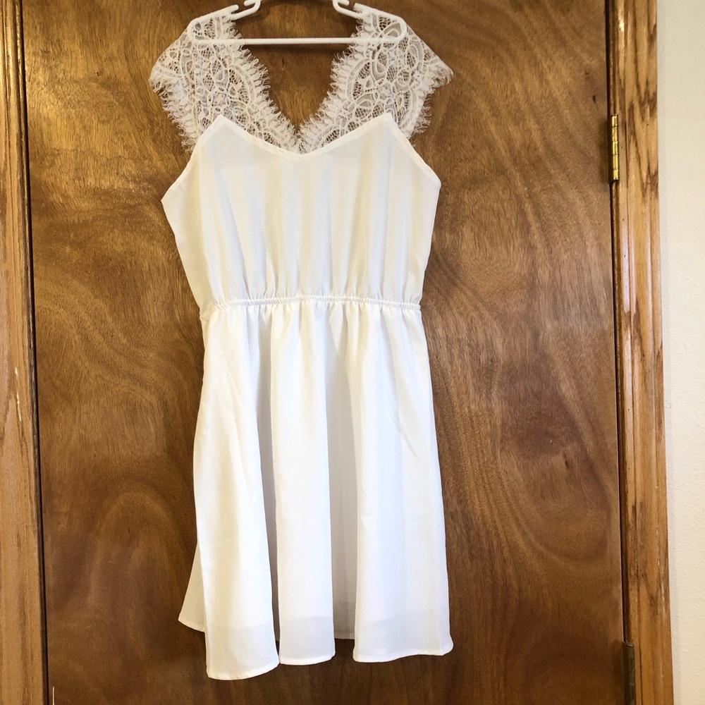 White dress. Size medium